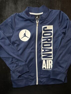 Jordan Boys' Navy Blue 'Jordan Air' Full-Zip Jacket